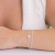 PULSEIRA PRATA RIVIERA 4MM , 17CM+5CM DE EXTENSOR