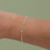 Pulseira Feminina Grumet em Prata 925 – 1mm, 18cm com Bola