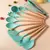 Set 19 Utensilios Cuchillos Cocina Tabla Silicona Madera - tienda online