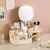 Organizador De Maquillaje Accesorios Con Espejo Led Skincare