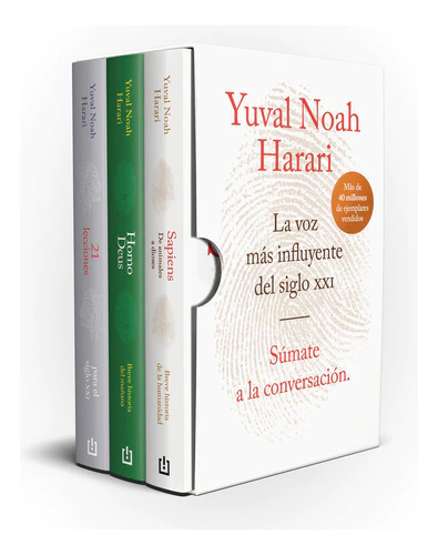 Estuche Y. N. Harari - Sapiens + 21 Lecciones + Homo Deus