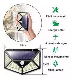 2X1 REFLECTOR SOLAR CON SENSOR DE MOVIMIENTO en internet