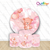Kit Painel + 3 Capas Para Cilindros Ursinha Rosa - comprar online