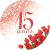 Tela Para Painel Redonda 15 Anos Vermelho - comprar online