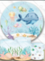 Kit Painel + 3 Capas Para Cilindros Fundo Do Mar - comprar online