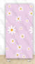 Tela Retangular 2,05 x1,05M Margaridas Fundo Lilás com Borda* - comprar online