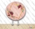 Tela Para Painel Redonda Floral 02 - comprar online