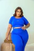Cropped plus size manga curta canelado 3D