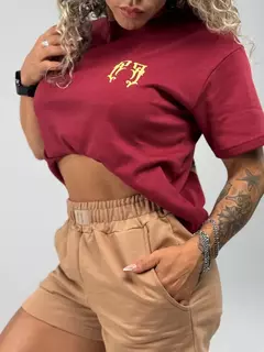 T-Shirt FF Suedini - Bordô - comprar online