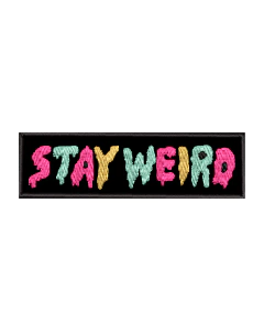 Parche Bordado Stay Weird - comprar online