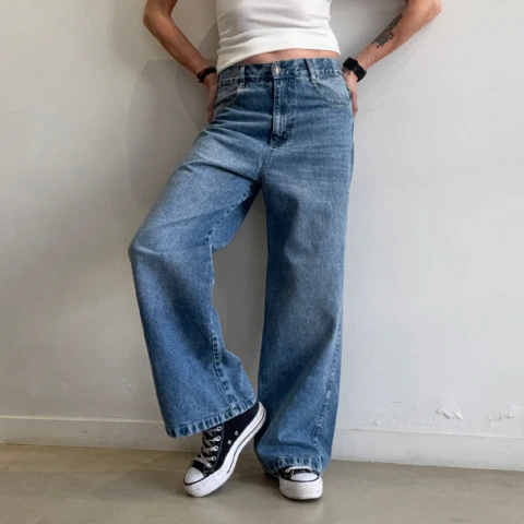 JEAN WIDELEG BLUE