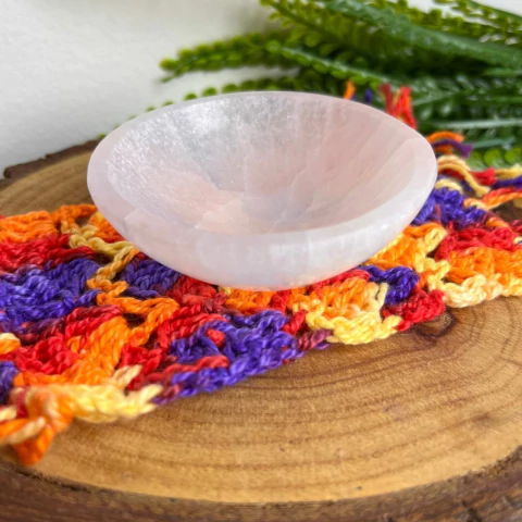 Bowl de Selenita Natural - Limpeza energética