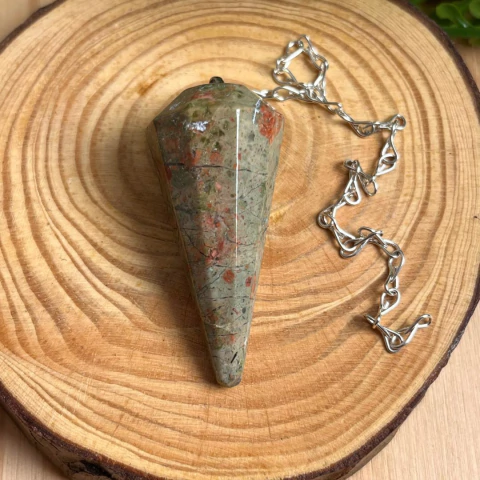 Pêndulo de Unakita – Pedra Natural