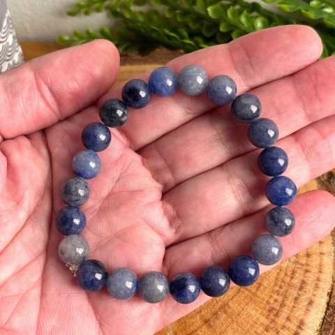 Pulseira de Quartzo Azul - Calma e Harmonia