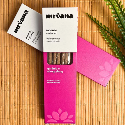Incenso Natural Nirvana – Gerânio e Ylang Ylang