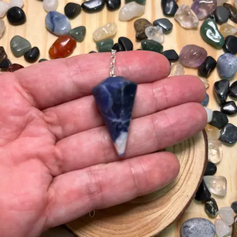 Pêndulo de Sodalita - Pedra Natural