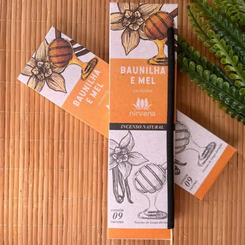 Incenso Natural Nirvana – Baunilha e Mel