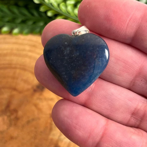 Pingente de Trolita Coração - Clareza Mental e Proteção