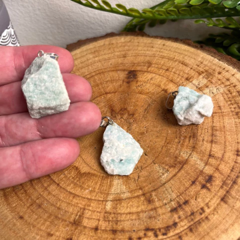 Pingente de Amazonita Bruta - Mudança e Adaptação - comprar online