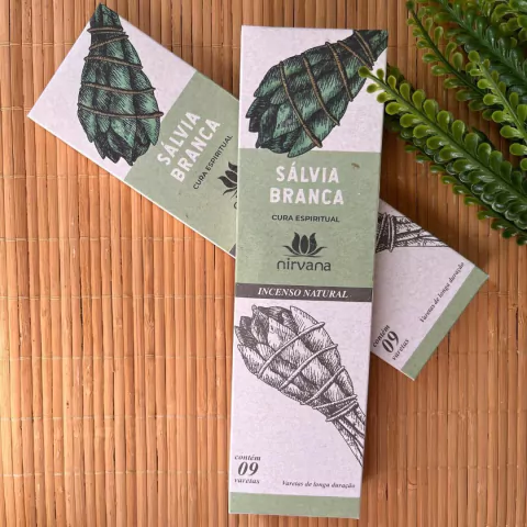 Incenso Natural Nirvana – Sálvia Branca