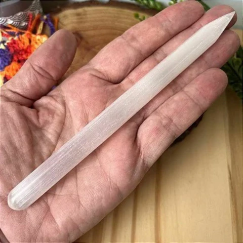 Bastão Lápis de Selenita Branca