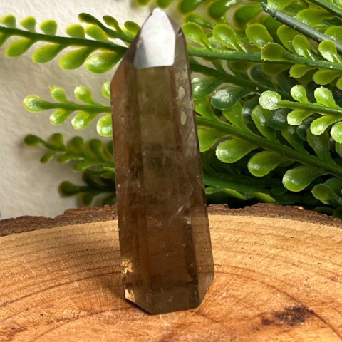 Ponta Geradora de Quartzo Fumê 6 cm