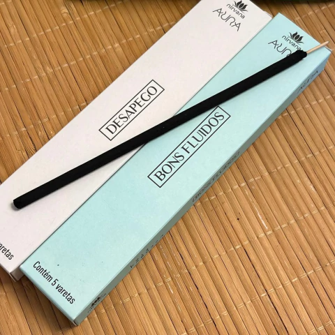 Kit Incenso Natural Nirvana Aura - Desapego e Bons Fluidos