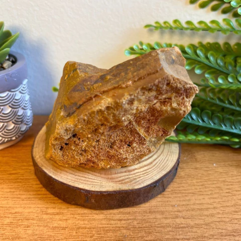 Jaspe Amarelo Bruto 210g - Peça Única