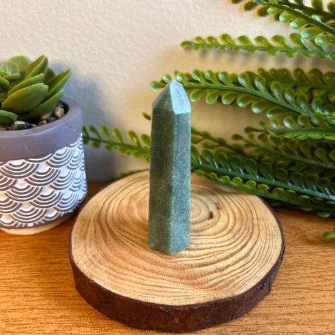 Ponta de Quartzo Verde 6cm