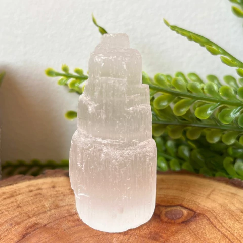 Torre de Selenita - 6 cm - Limpeza Energética
