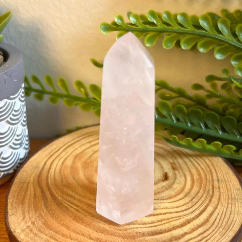 Ponta Geradora de Quartzo Rosa - 6,0 cm - comprar online