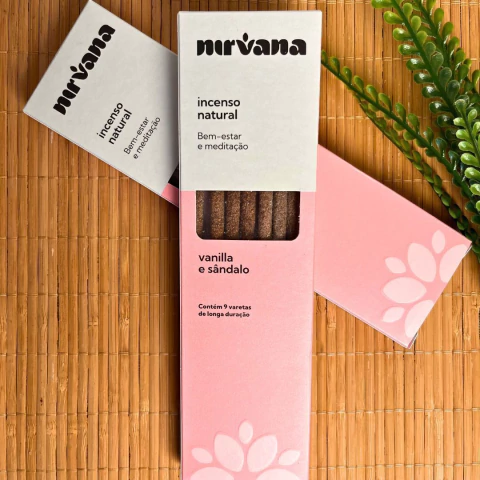 Incenso Natural Nirvana – Vanilla (baunilha) e Sândalo