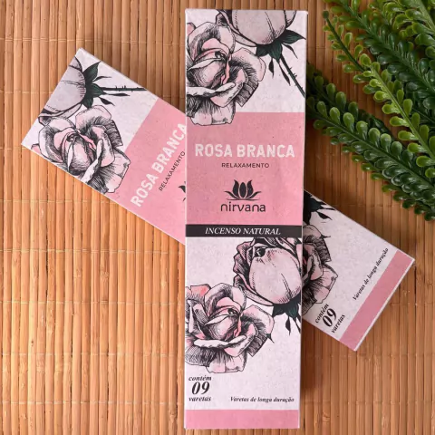 Incenso Natural Nirvana – Rosa Branca