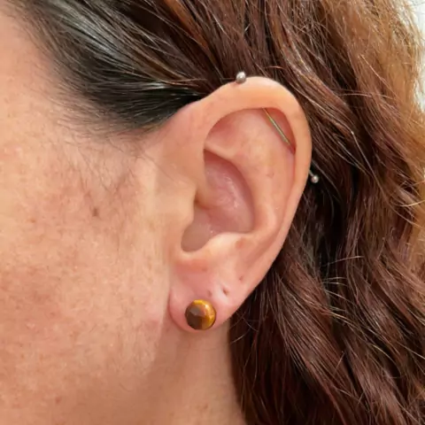 Brinco de Olho de Tigre - Poder Pessoal e Coragem