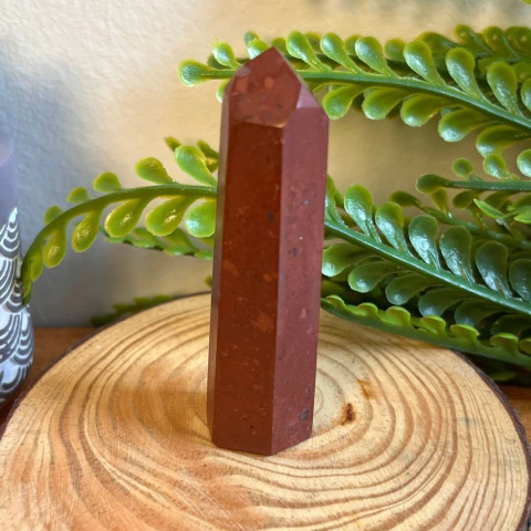 Ponta Geradora de Jaspe Vermelho 6,0 cm - comprar online