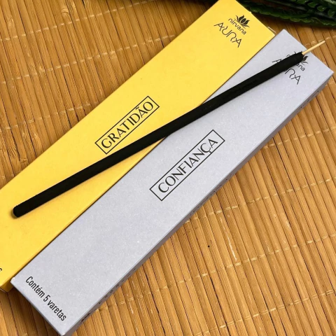 Kit Incenso Natural Nirvana Aura - Confiança e Gratidão