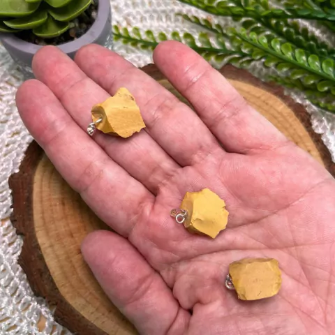 Pingente de Jaspe Mokaita - Mudança e Coragem