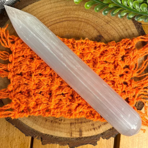 Bastão Lápis de Selenita Branca