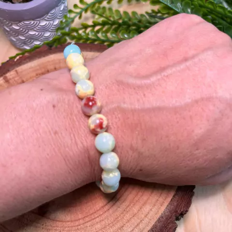 Pulseira de Jaspe Imperial- Proteção e Positividade