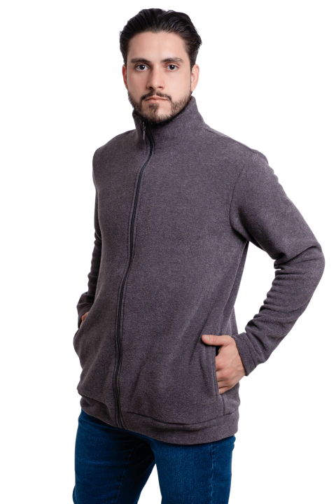 Jaqueta Atoalhada Snag Masculina com Zíper e Gola Alta | Coala Sportwear