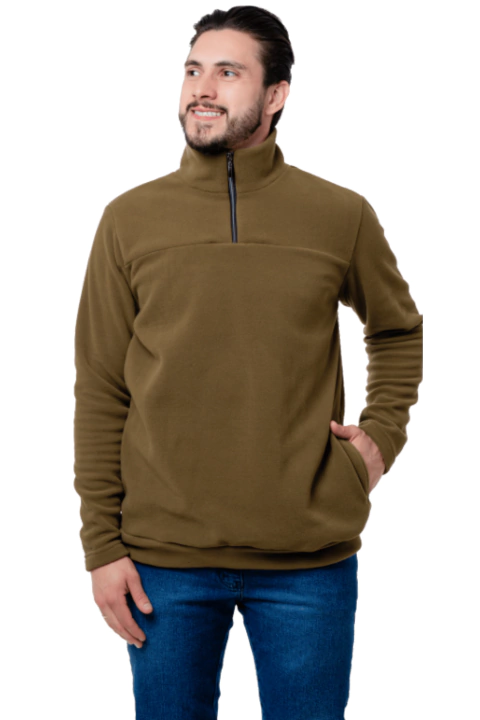 Blusão Masculino Microfibra com Meio Zíper | Coala Sportwear