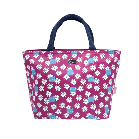 Bolsa Térmica Qualis Margaridas e Gatos LT092 Pink