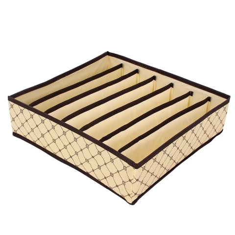 Organizador Multiuso com 7 Divisórias em 100% TNT Cor:Bege CA15043