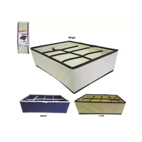 Caixa Organizadora 32x24x12 cm TRC7878 Bege
