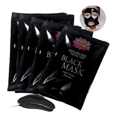 Mascara Removedora De Cravos Black Mask c/5 uni