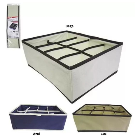 Caixa Organizadora de Gaveta 32 x 24 x 12cm Azul TRC7878-A