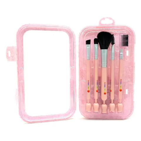 Kit Pincel para Maquiagem c/5 peças Rosa Sabrina Sato SS745
