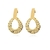 Brinco Circulo Trabalhado Banhado em Ouro 18k - comprar online