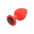 Plug Anal Aveludado - Tamanho P, M e G - M - Vermelho