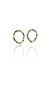 Brinco Oval Ondulado Banhado em Ouro 18k (BR0279) - comprar online